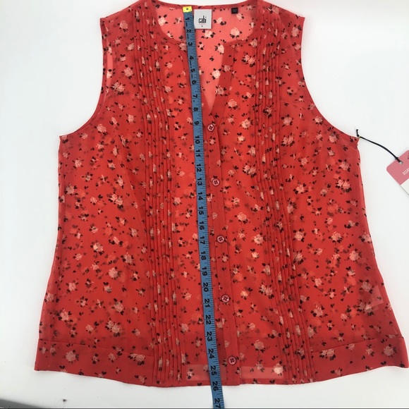 Cabi S'18 Pintuck Blouse #5350 Shortsleeved blouse - Picture 8 of 14